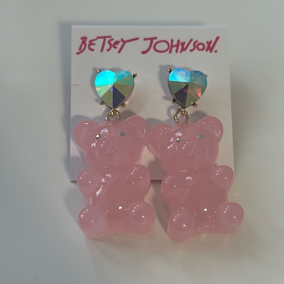 Betsey Johnson pink large gummy bear - Picture 3 of 6
